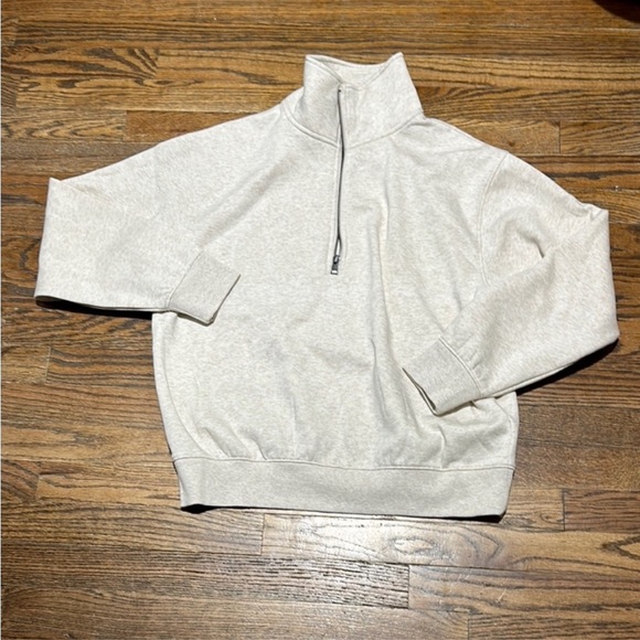 Cozy Cream Quarter-Zip Pullover - Picture 2 of 4